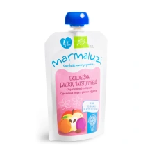 Ekologiška įvairių vaisių tyrelė MARMALUZI, nuo 4 mėn, 90 g