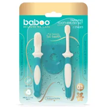 Dantų šepetėlių rinkinys BABOO, 6+ mėn, 2 vnt