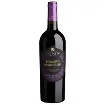 Raudonasis sausas vynas ZONIN PRIMITIVO DI MANDURIA, 14,5 %, 0,75 l