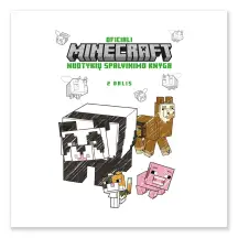 Spalvinimo knyga OFICIALI MINECRAFT NUOTYKIŲ SPALVINIMO KNYGA, 2D.
