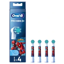 Elektrinio dantų šepetėlio galvutės ORAL-B SPIDERMAN, 4 vnt.