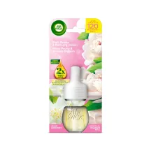 Elektrinis kištukinis oro gaiviklis AIR WICK baltų bijūnų ir jazminų kvapo, 19 ml