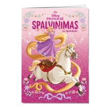 Spalvinimo knyga PRINCESĖ. SPALVINIMAS SU LIPDUKAIS, 3-6 m