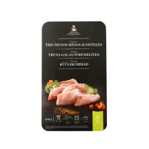 Šviežios triušienos mėsos juostelės LAPINO PUOTA, 200 g