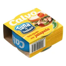 Tuno gabaliukai sumuštiniams su Chalapos paprikomis saulėgrąžų aliejuje CALVO, 142 g