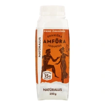 Graikiškas natūralus jogurtas GRAIKIŠKA AMFORA, 2,6 % rieb., 250 g