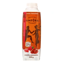 GRAIKIŠKA AMFORA  jogurtas su avietėmis ir granatais 2,4 % rieb., 500 g