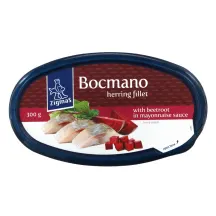 BOCMANO silkių filė su burokėliais majonezo padaže ZIGMAS, 300 g