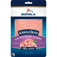 Virtas KARALIŠKAS kalakutienos kumpis BIOVELA, a.r.,  90 g