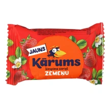 Braškinis varškės sūrelis su braškių skonio glaistu KARUMS, 23,1 % rieb., 45 g