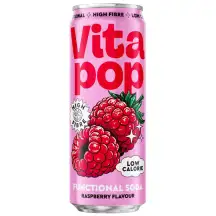 Gaz. funk. gėrimas VITA POP RASPBERRY, 0.33 l