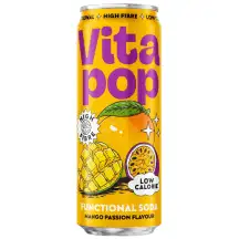 Gaz. funk. gėrimas VITA POP MANGO, 0.33 l