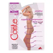Pėdkelnės Conte Active Soft20 Nat 5 20d