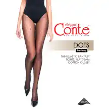 Pėdkelnės Conte Dots Nero 3 20d