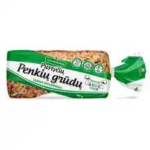 Penkių grūdų skrud. sumuštinių duona, 450 g