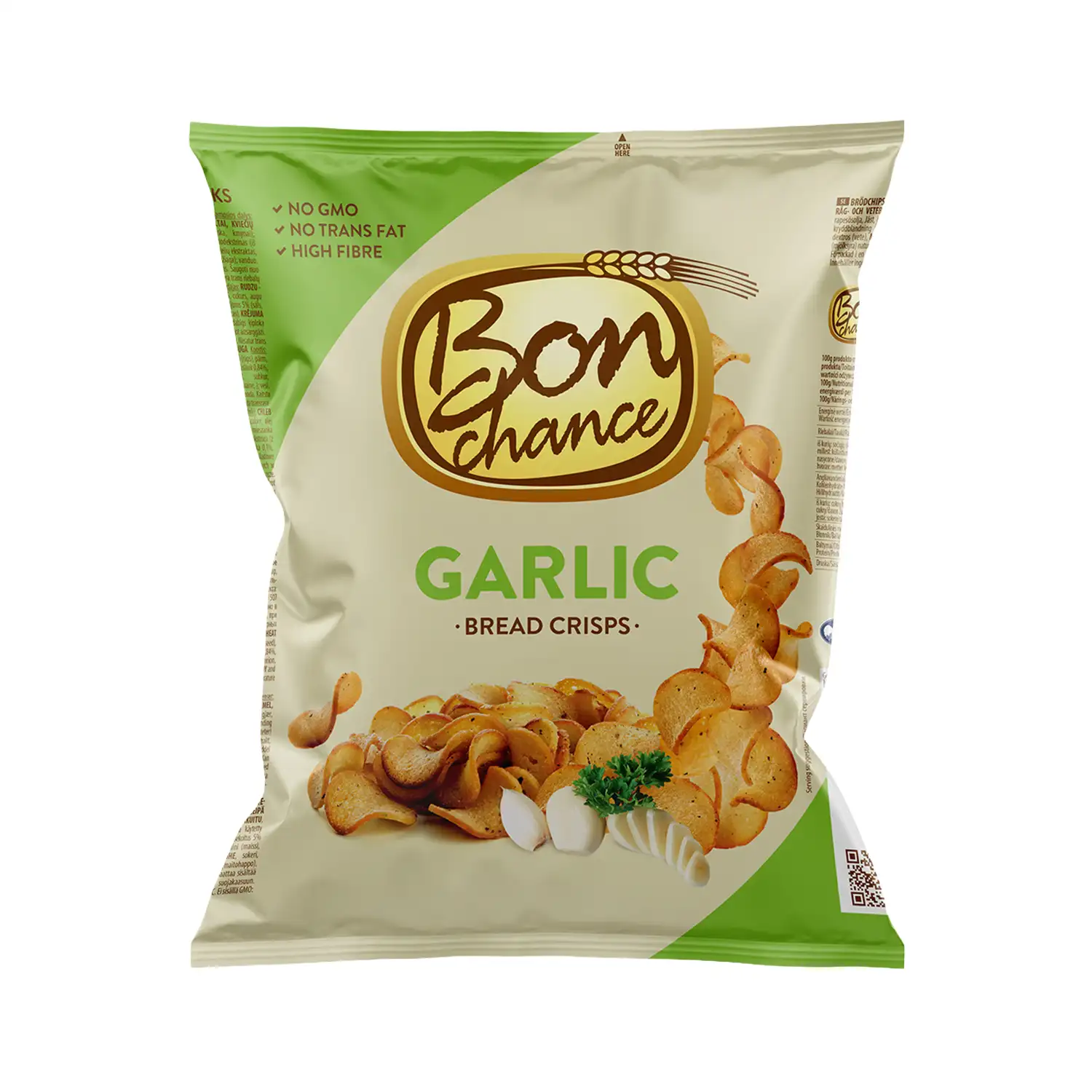 Duonos traškučiai su česn. BON CHANCE, 240 g