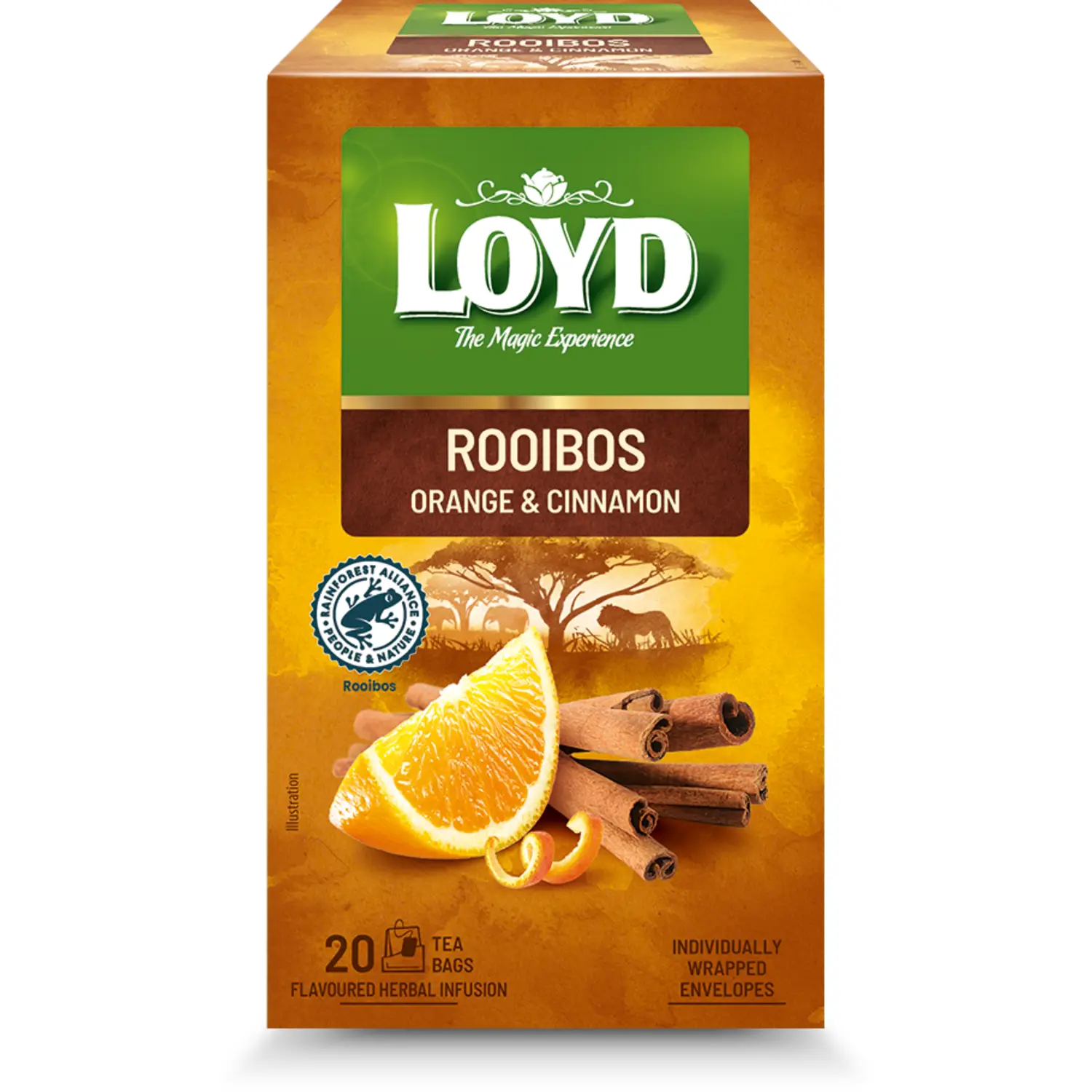 Raud. apels. ir cinam. sk. arbata LOYD, 40 g