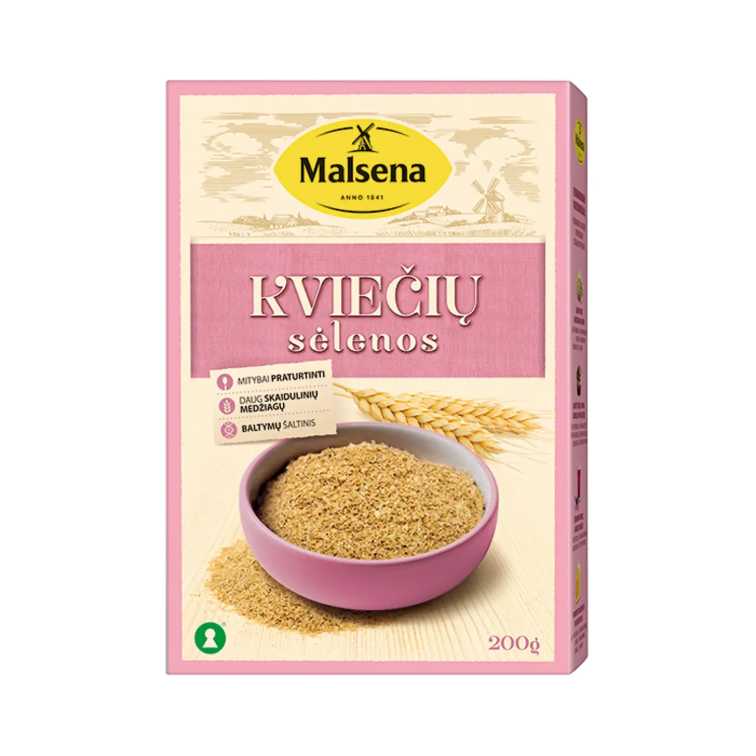 Kviečių sėlenos MALSENA, 200 g