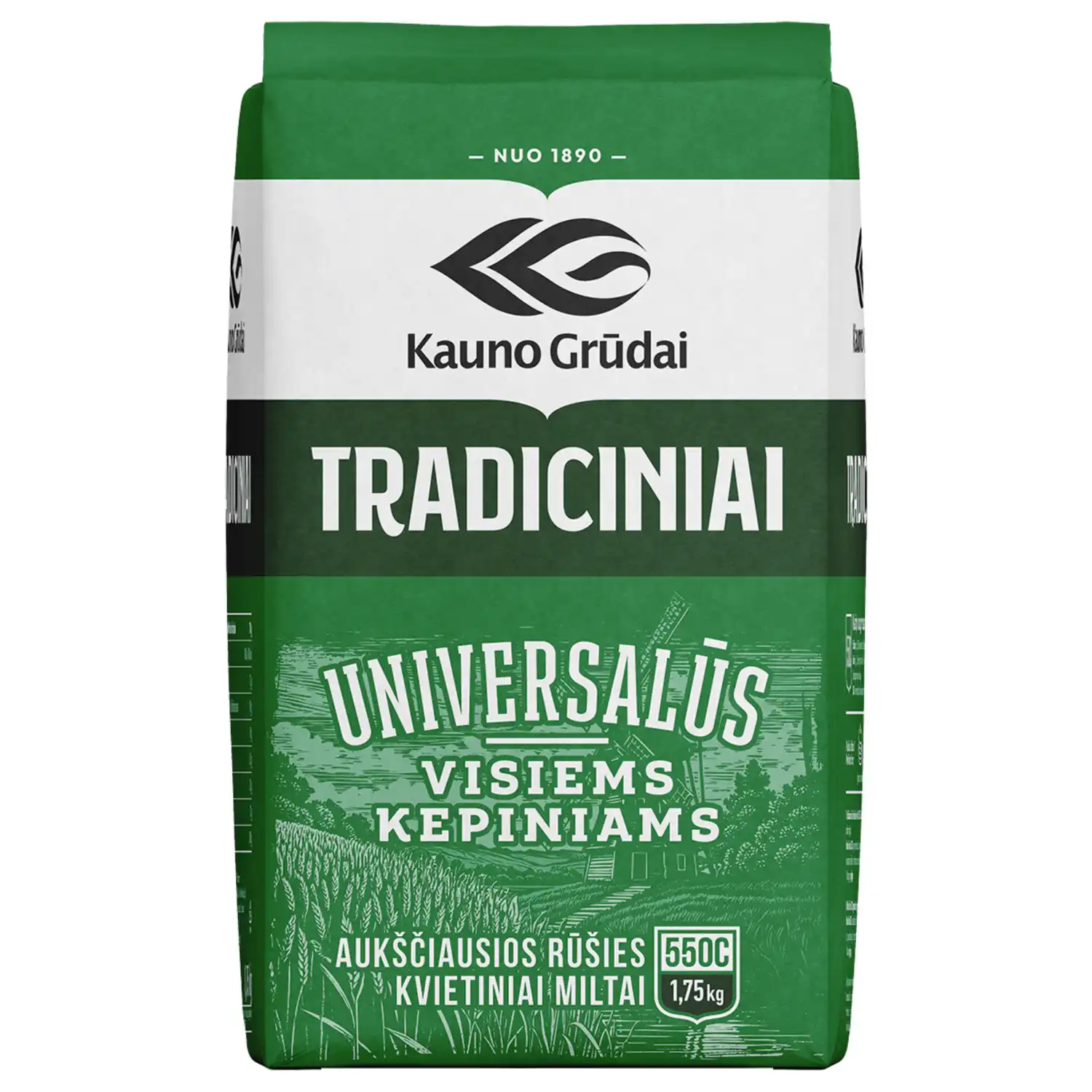 Kviet. TRADICIN. miltai KAUNO GRŪDAI, 1,75kg