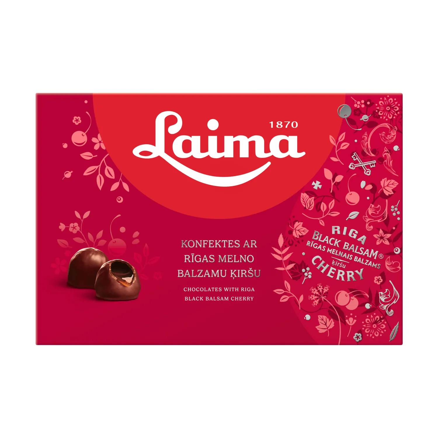 Konfektes Laima Rīgas Melnā Balz. ķiršu 135g