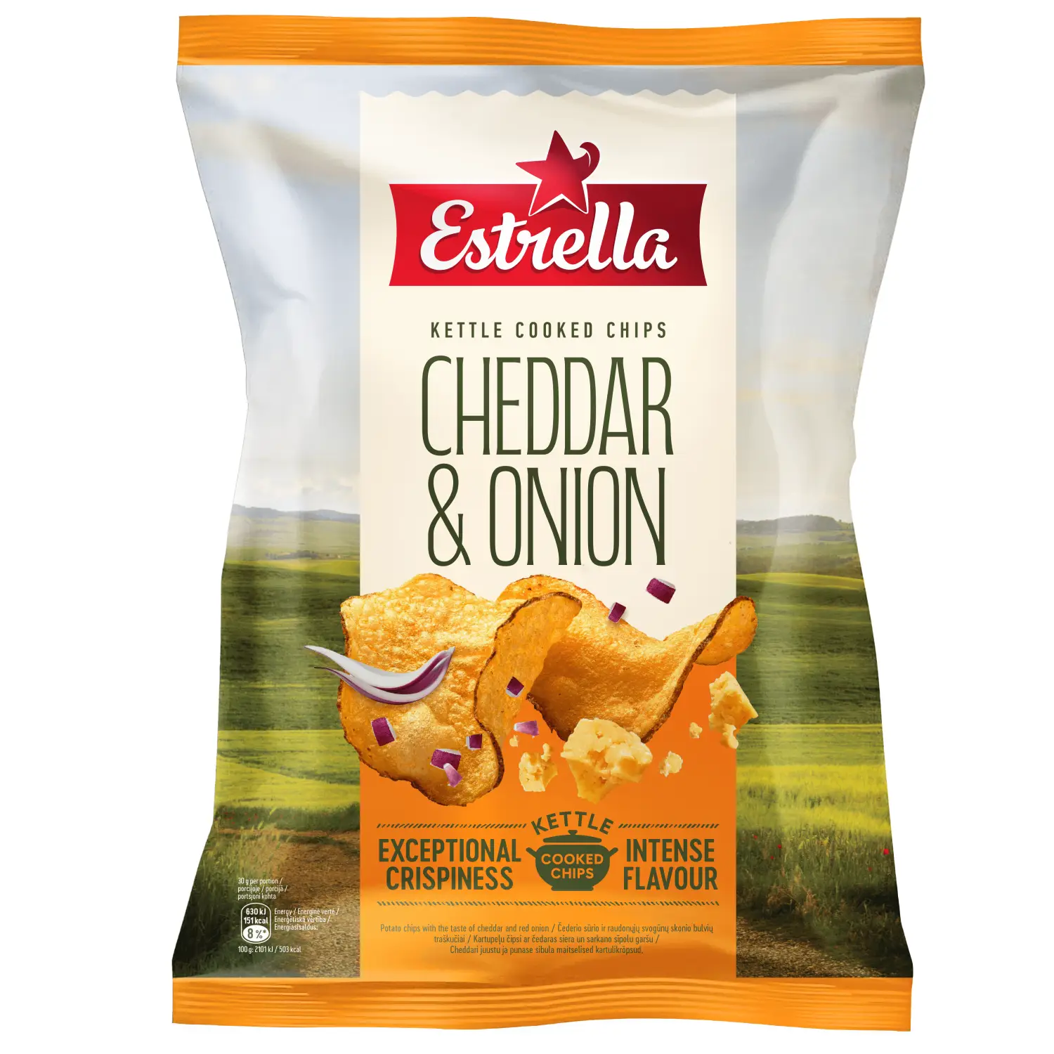 Čed.sk.bulv. traškučiai ESTRELLA KETTLE, 120g