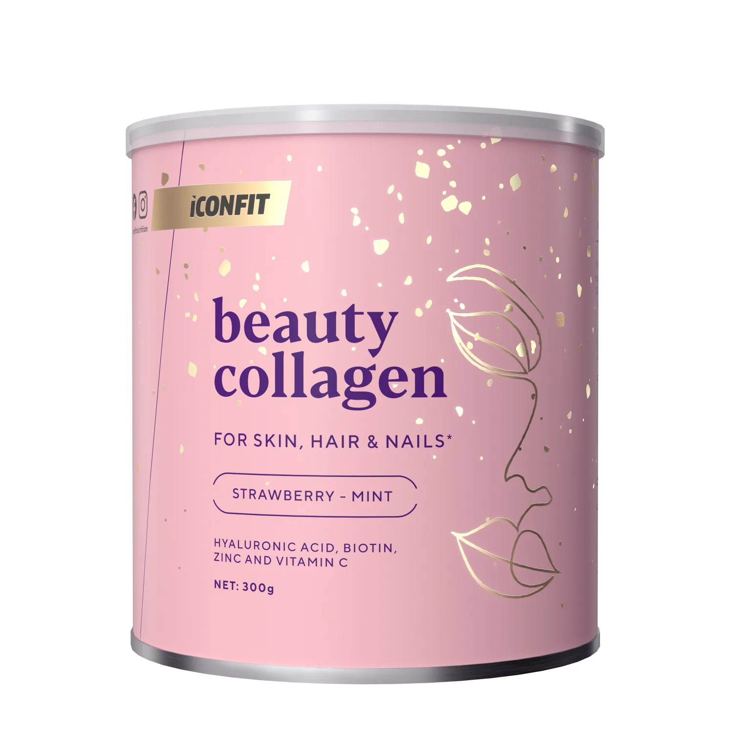 Ilu kollageen maasika&mindi IconFit 300g
