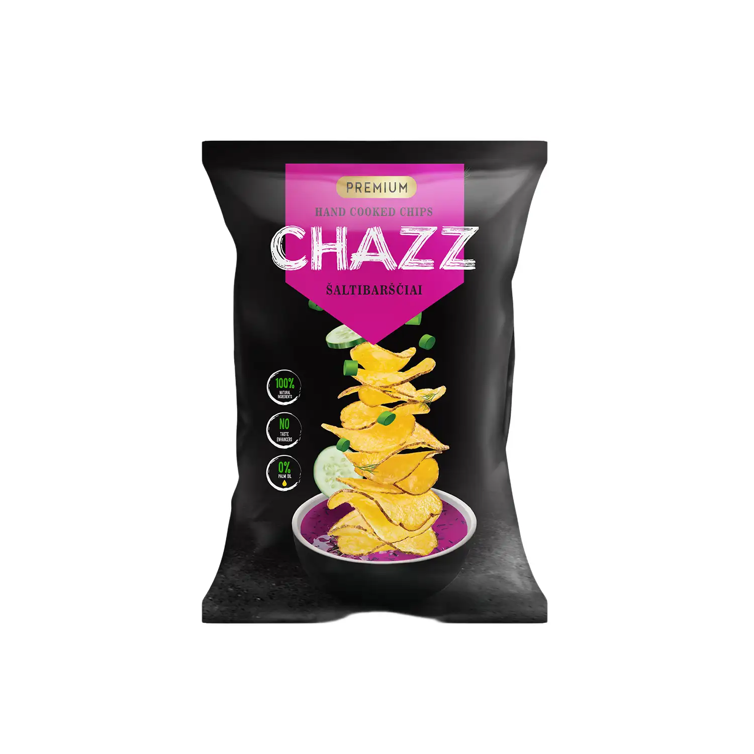 Bulvių traškučiai šaltib. skonio CHAZZ, 90 g