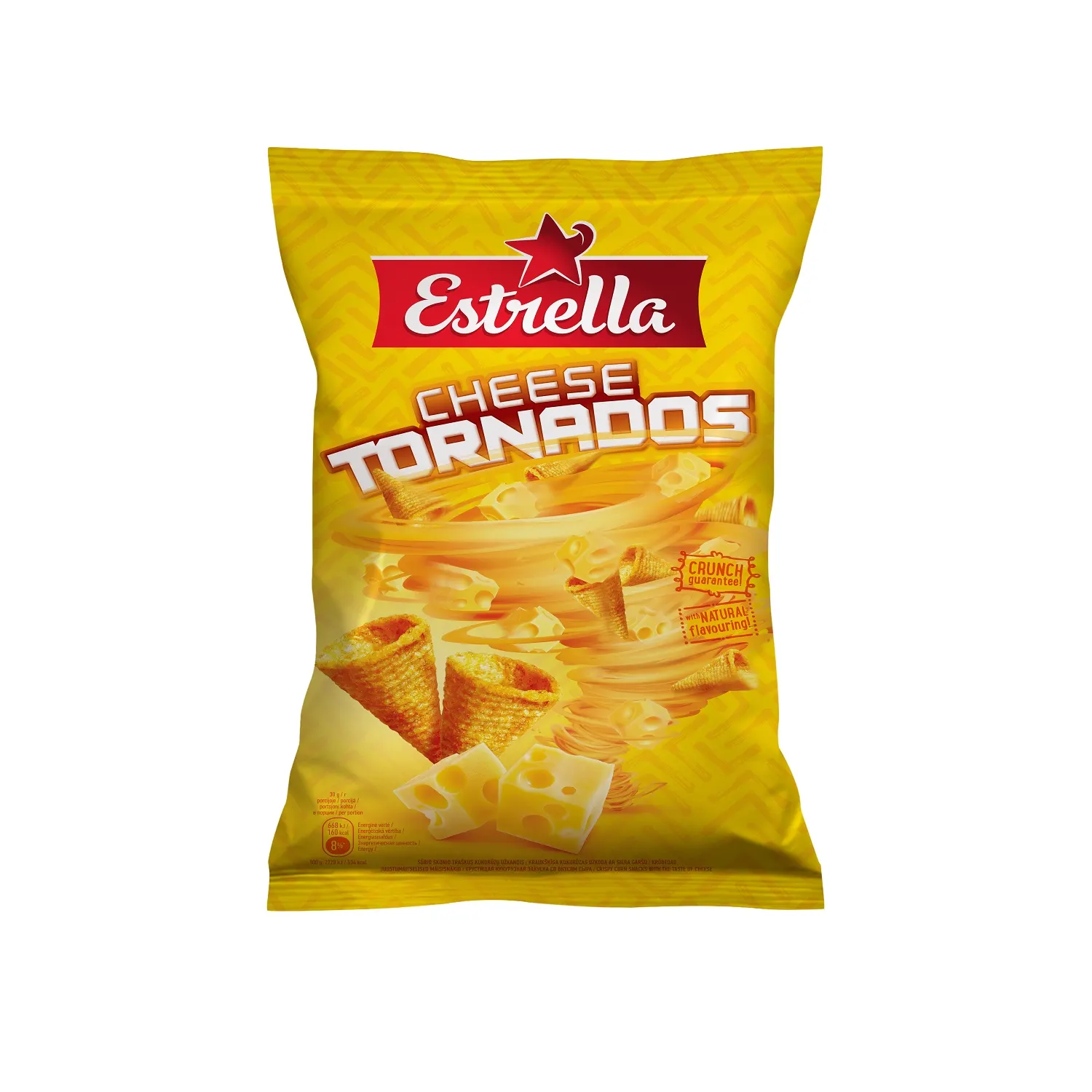 Sūr. sk. trašk. kukurūzų užk. ESTRELLA, 110 g