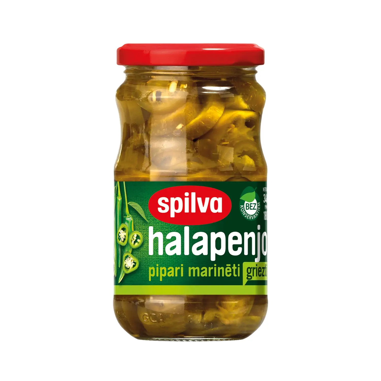 Halapenjo pipari marinēti Spilva 340g/180g