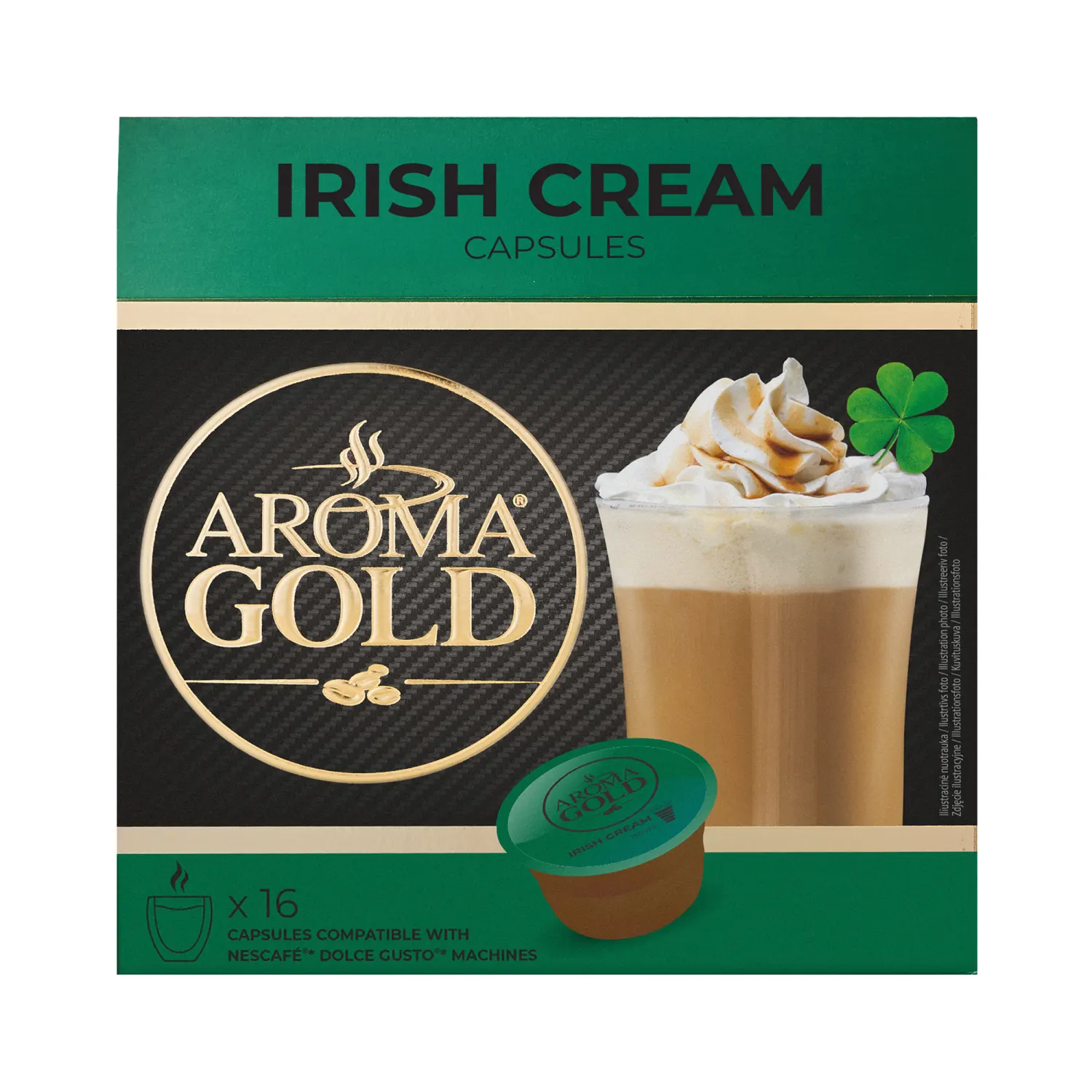 Kohvikapslid Aroma Gold Irish Cream 256g