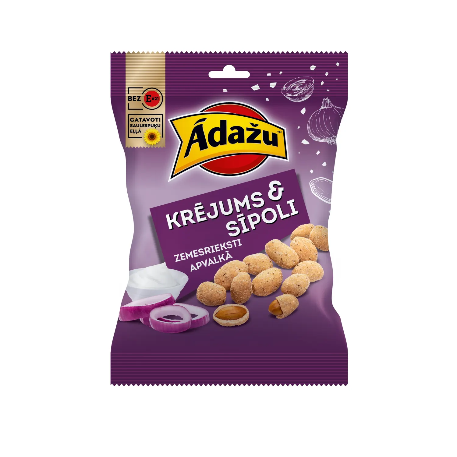 Rieksti Ādažu ar krējuma,sīpola garšu 140g