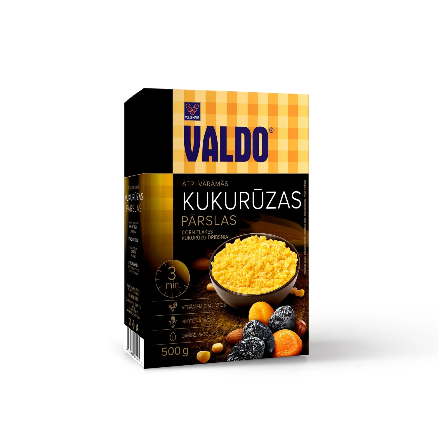 Kukurūzas pārslas Valdo ātri vārāmās 500g