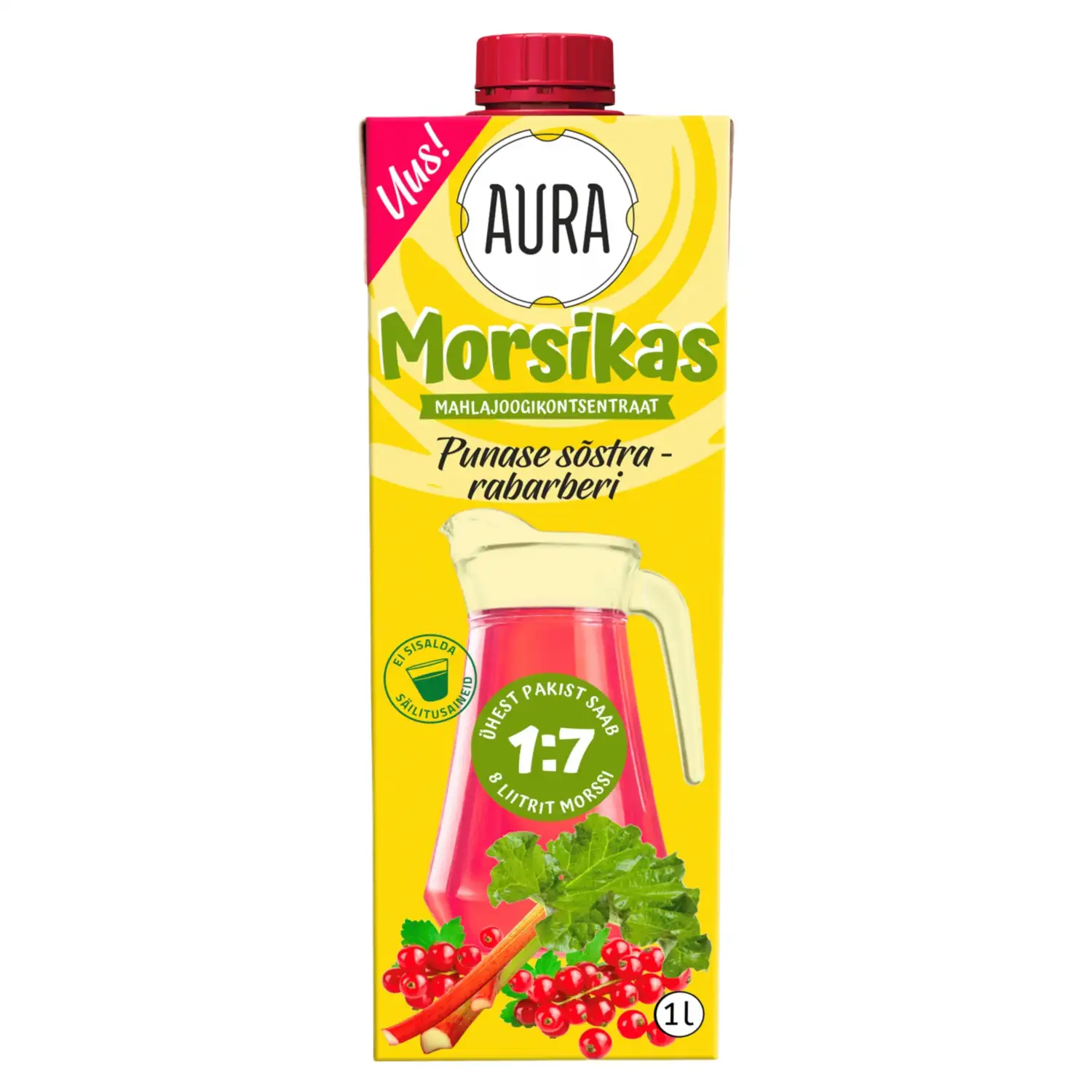 Mahlajoogikonts. pun.sõstra-rabarberi Aura 1l