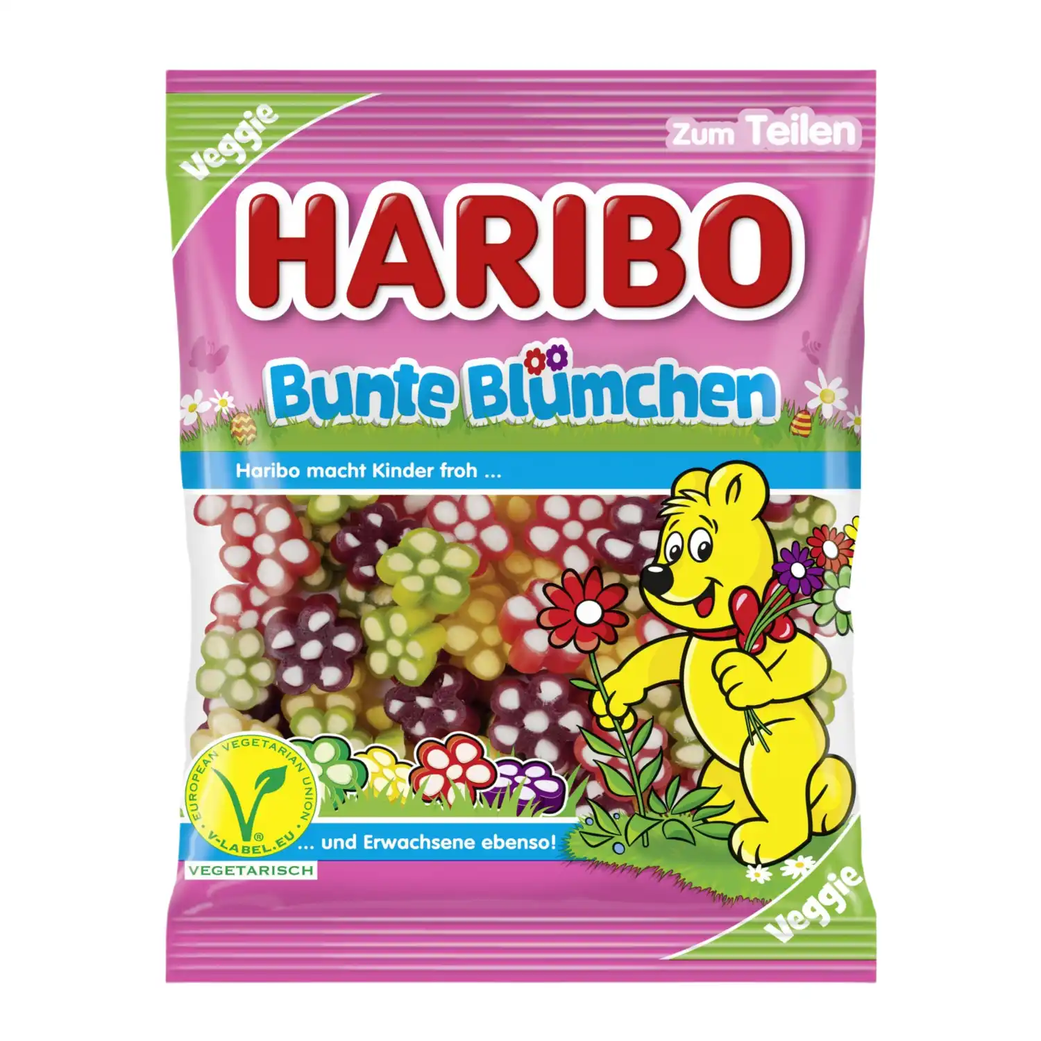 Kummikommid Haribo Bunte Blumchen 175g