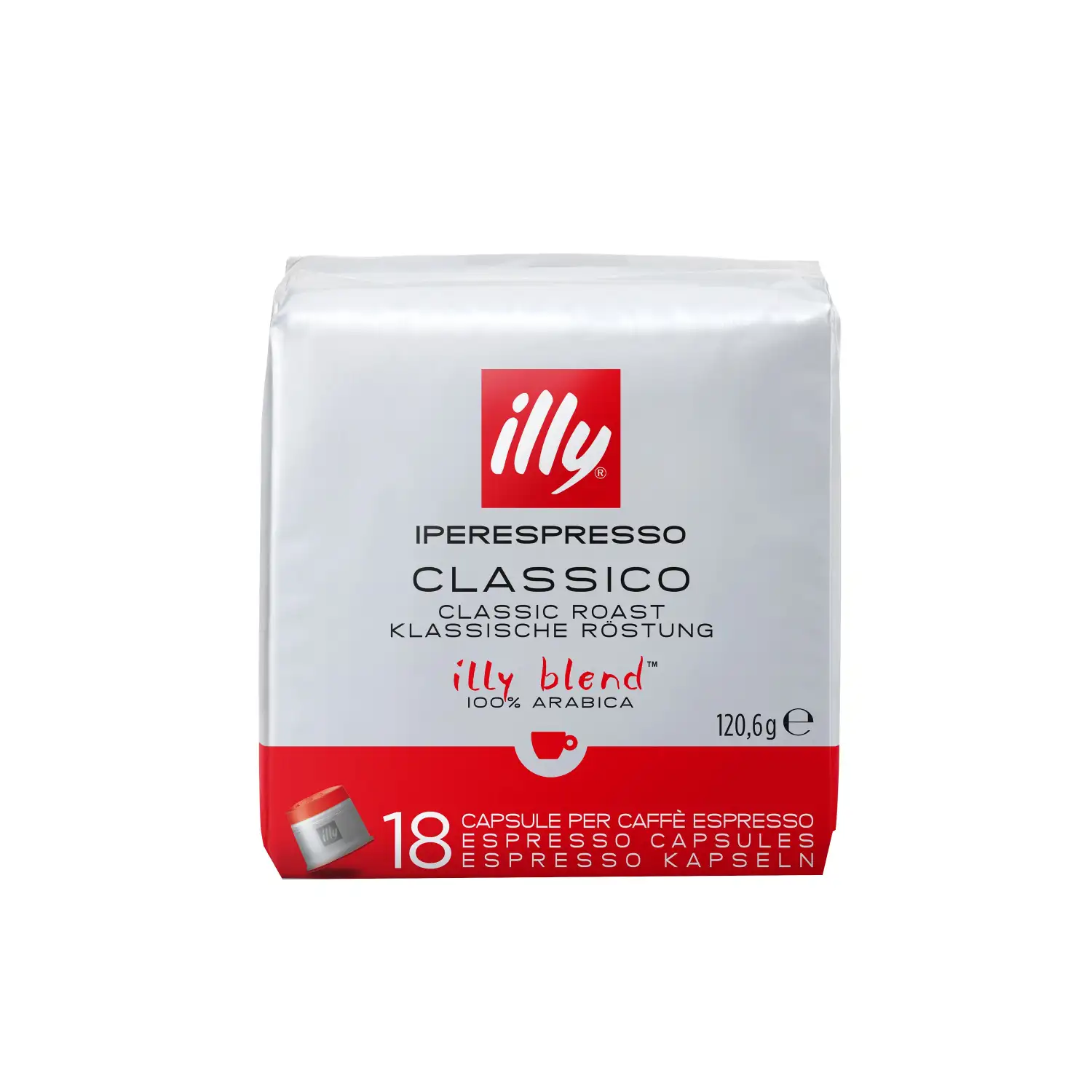 Kafijas kap. Illy Espresso vid. grauzd. 121g