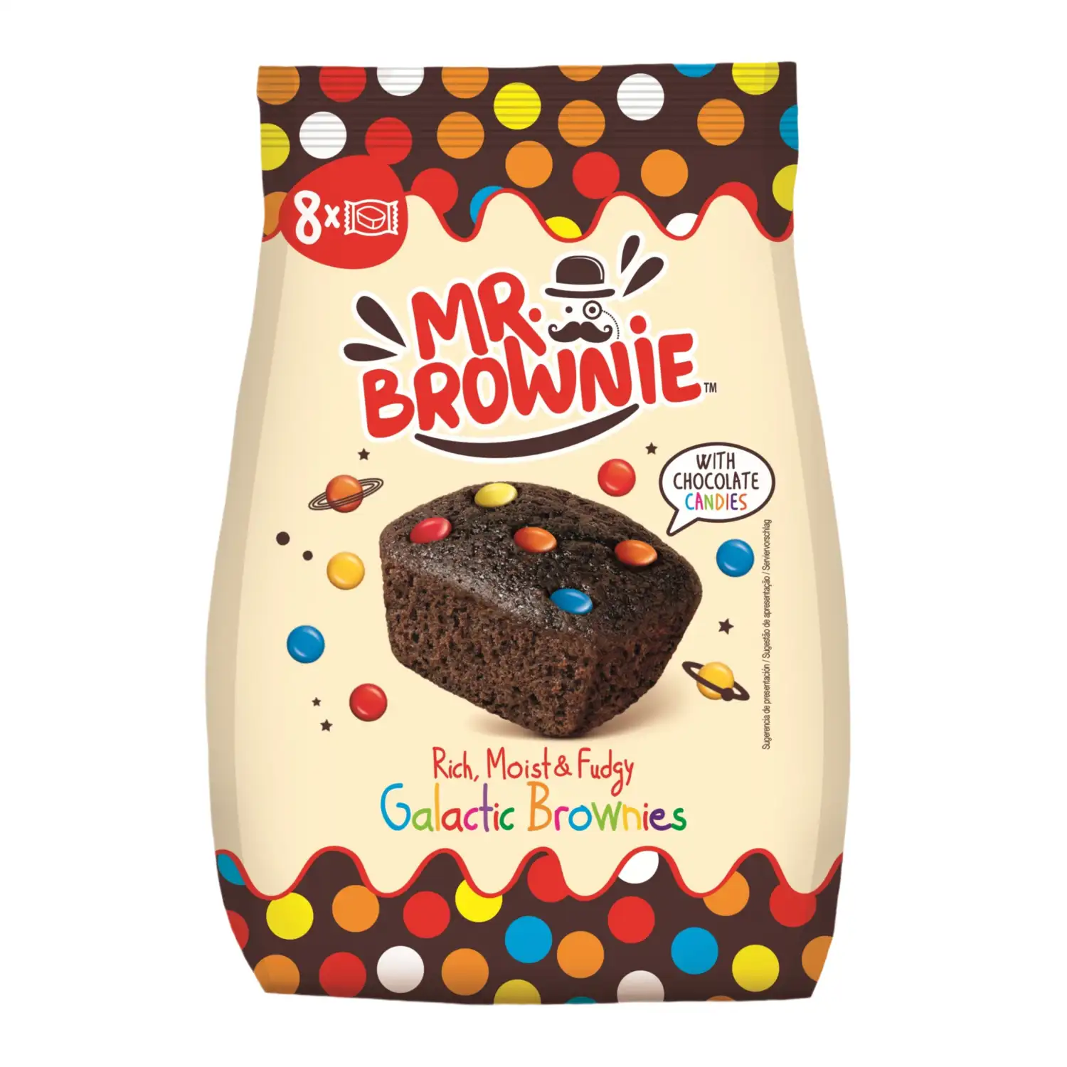 Šok. keks. su pien. šok. MR BROWNIE, 200 g