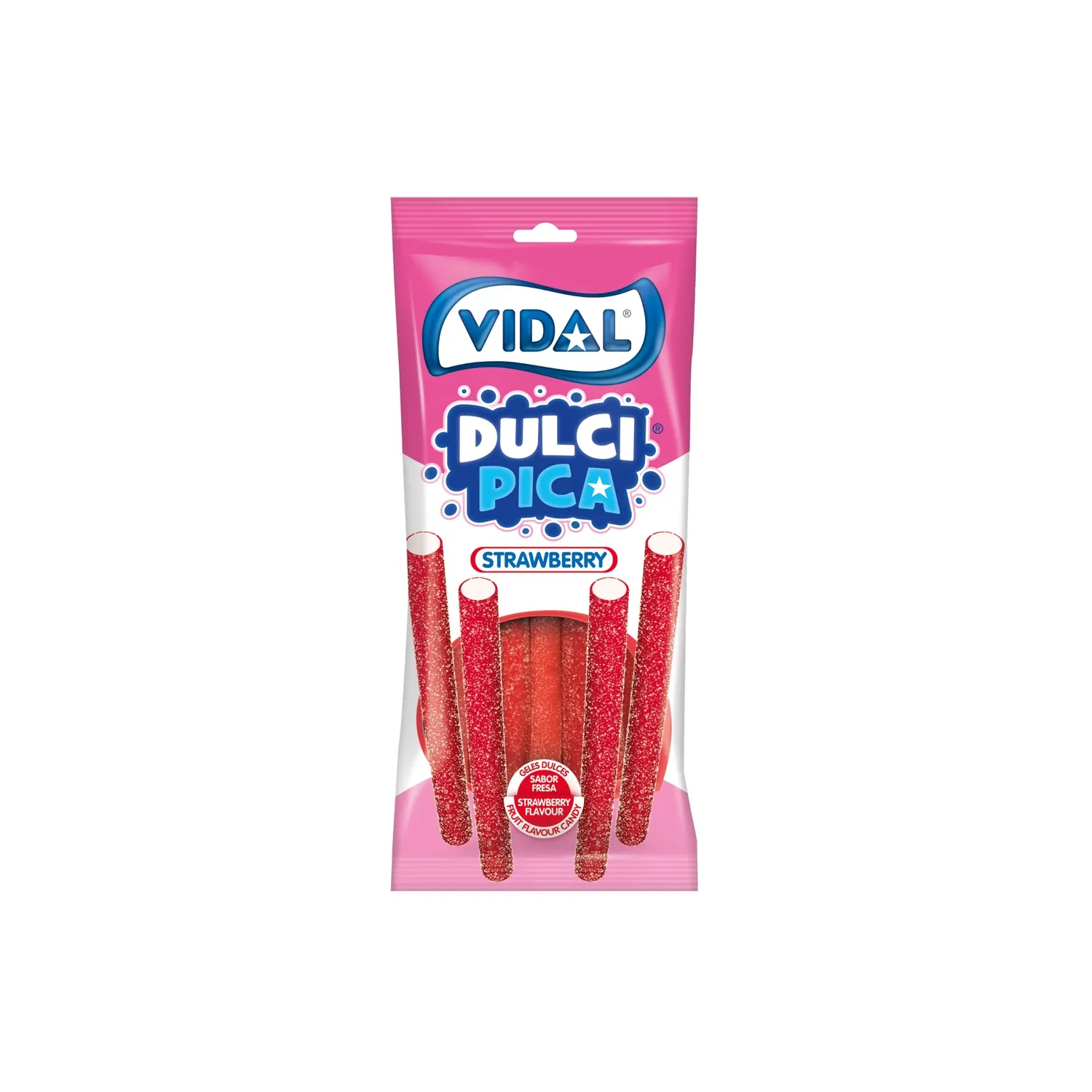 Želej.konf. Vidal Sour Strawberry Pencils 90g