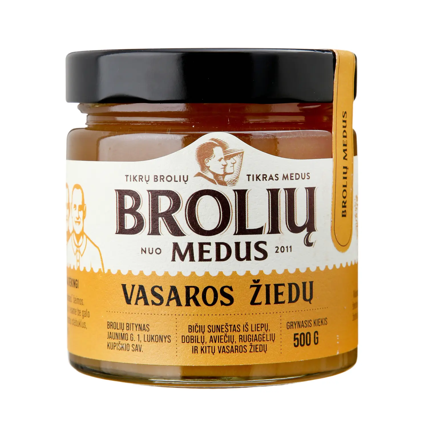 Vasaros žiedų medus BROLIŲ MEDUS, 500 g