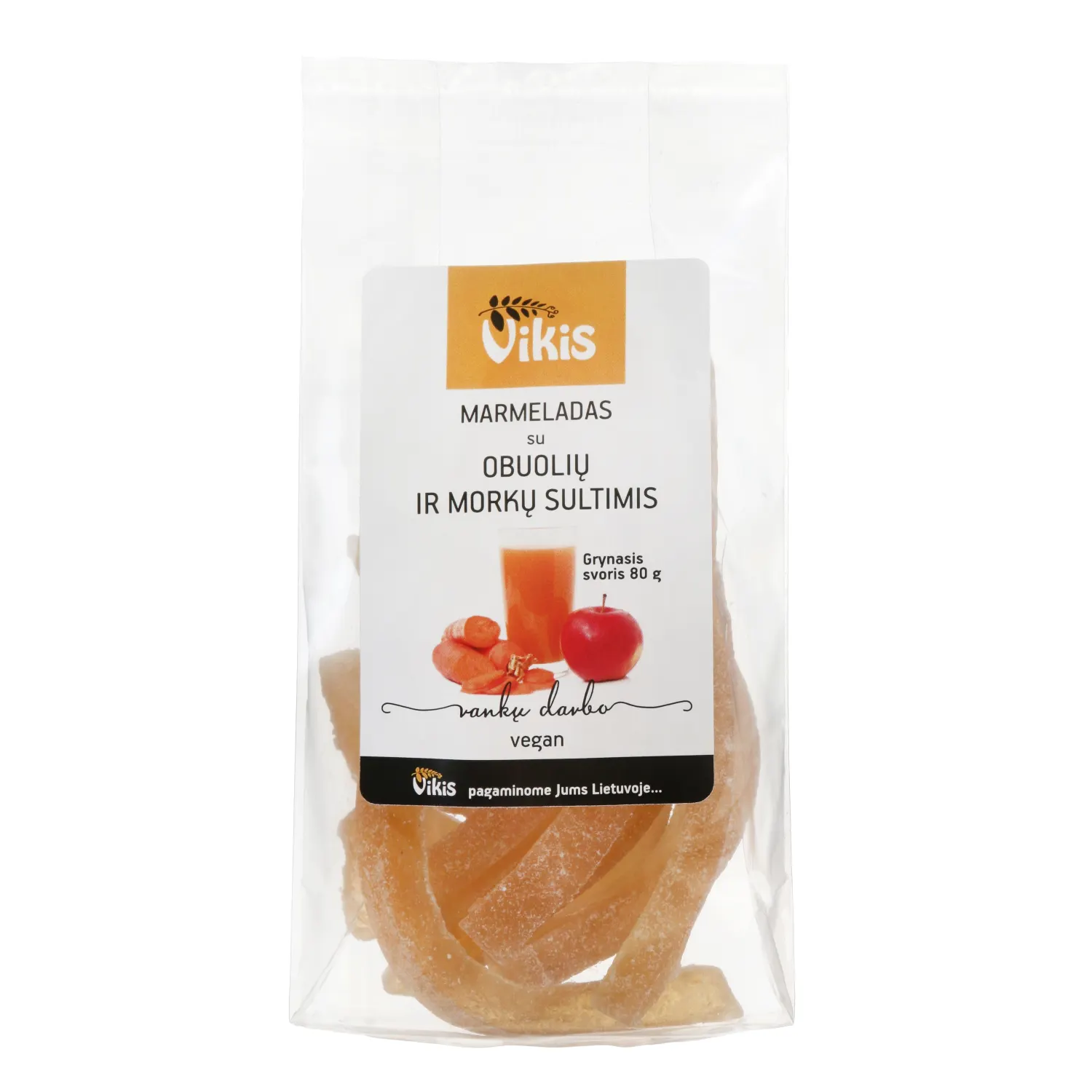 Marmelado lazdelės su ob.mork.sult. VIKIS,80g