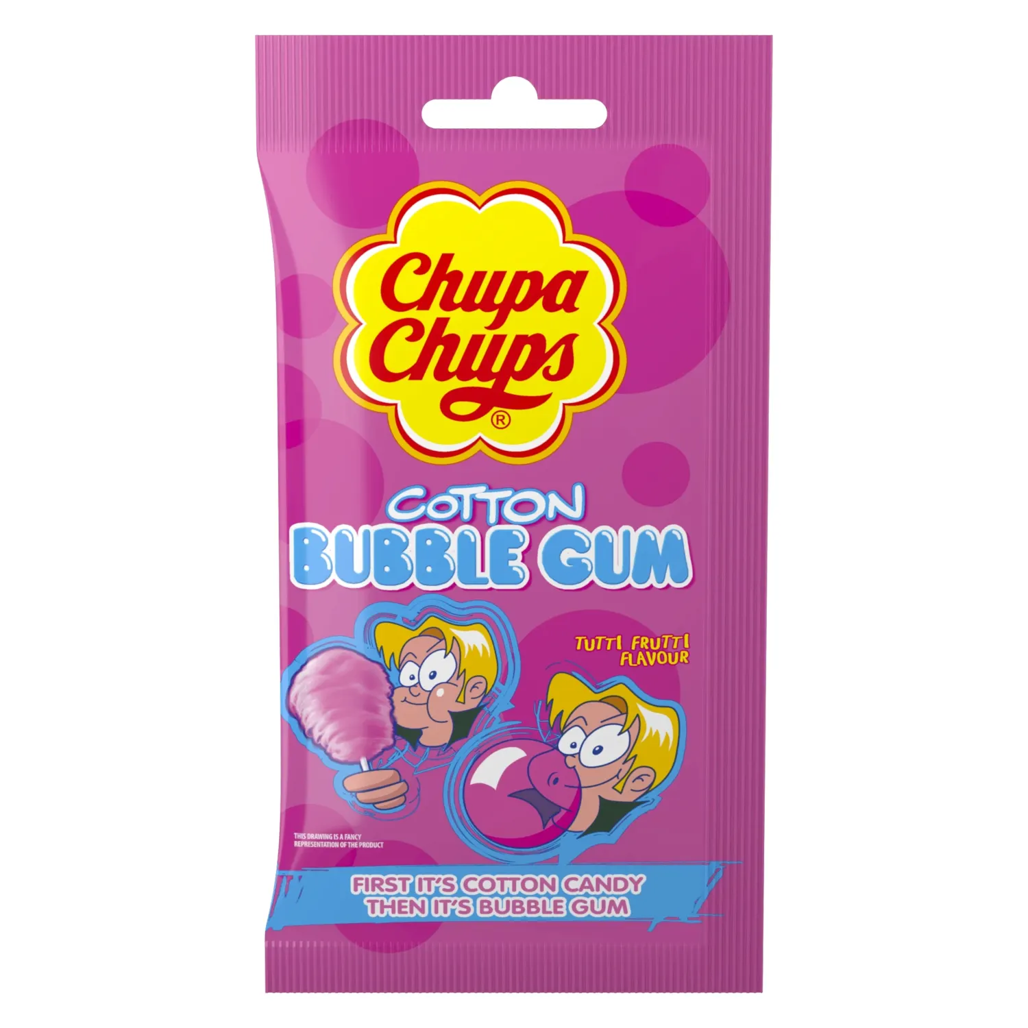 Košļ. gumija Bubbly Tutti Frutti 11g