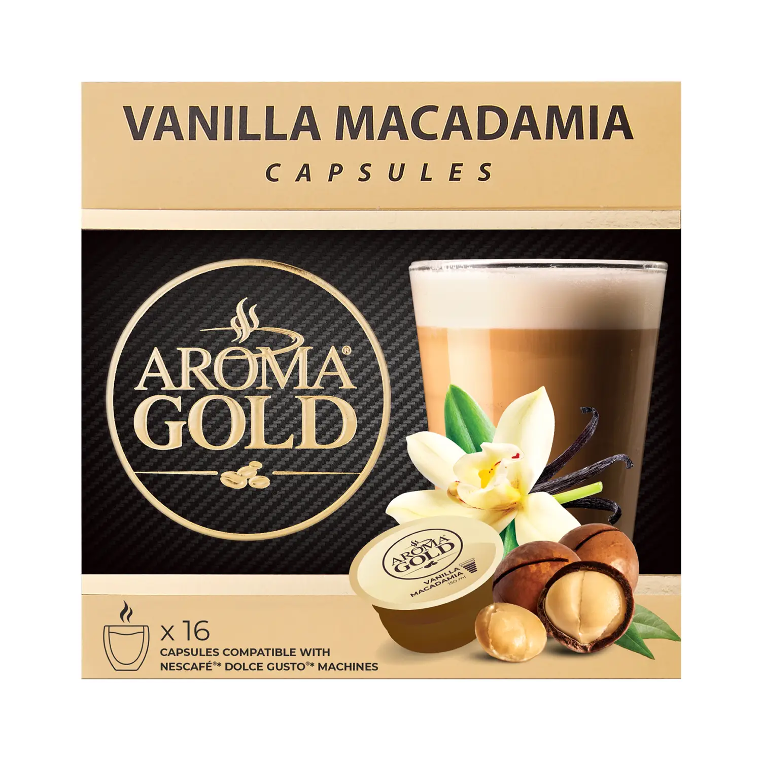 Kafijas kapsulas Vanilla Macadamia 256g