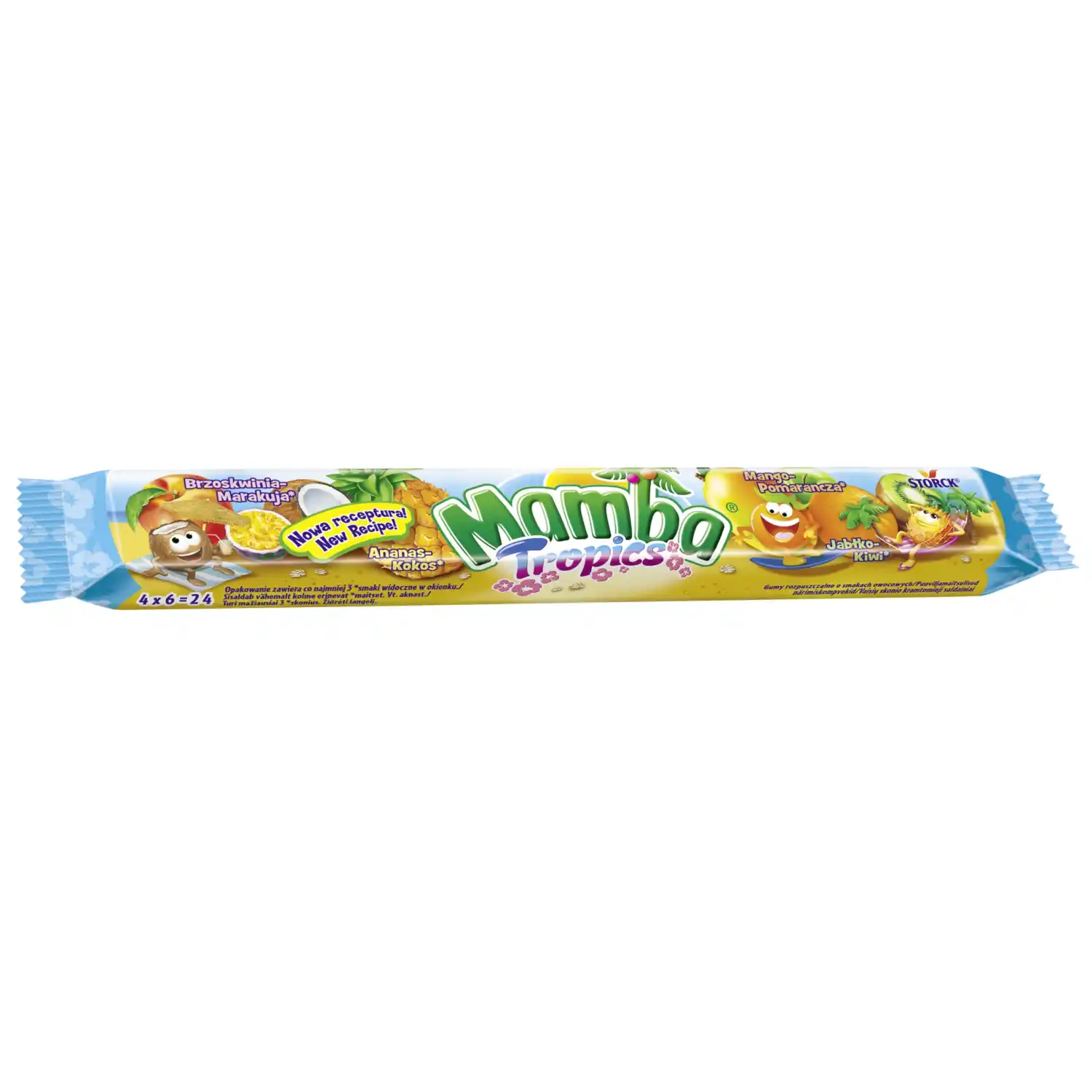 Kramtomi saldainiai MAMBA TROPICS, 106 g