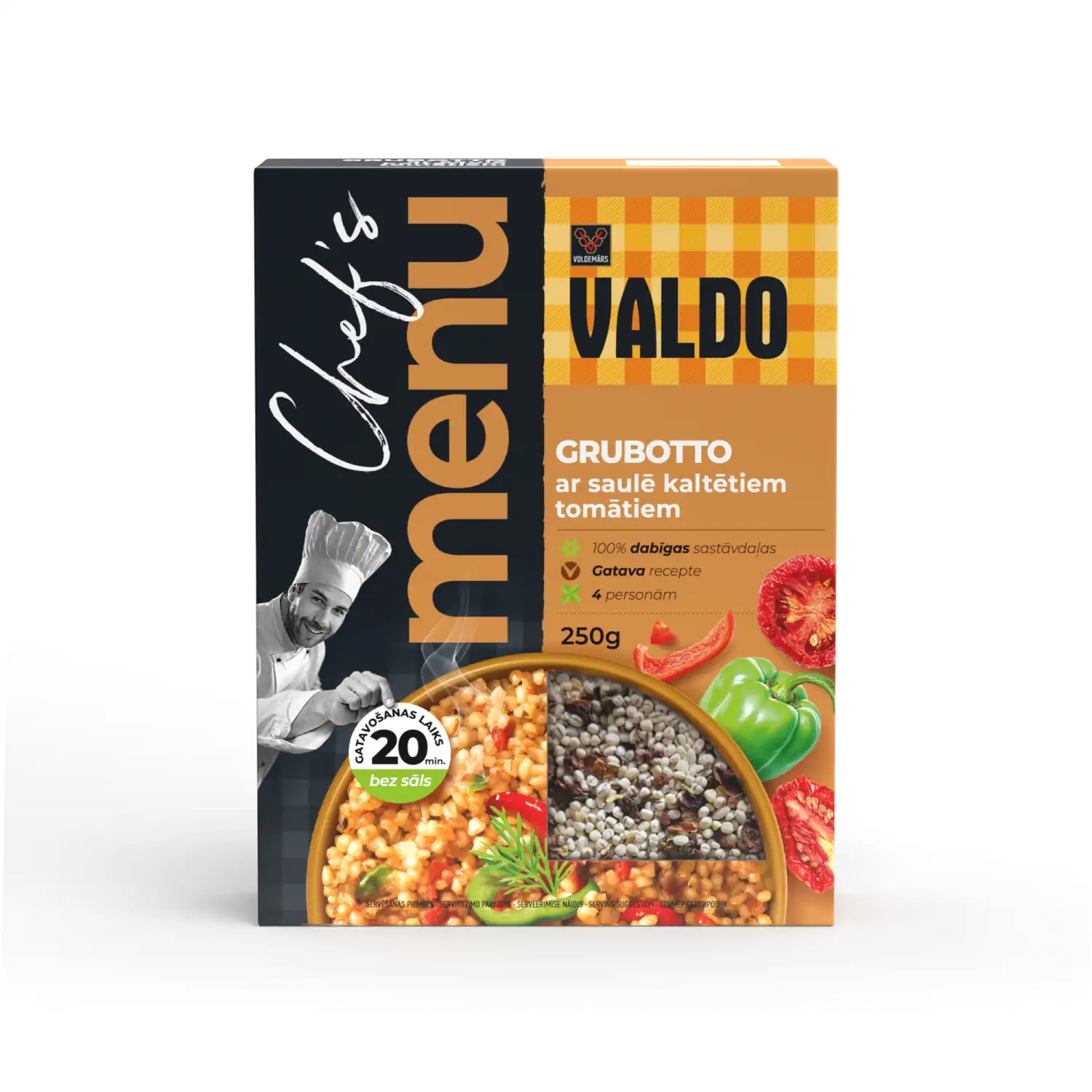 Grubotto Valdo päikesekuiv. tomatitega 250g
