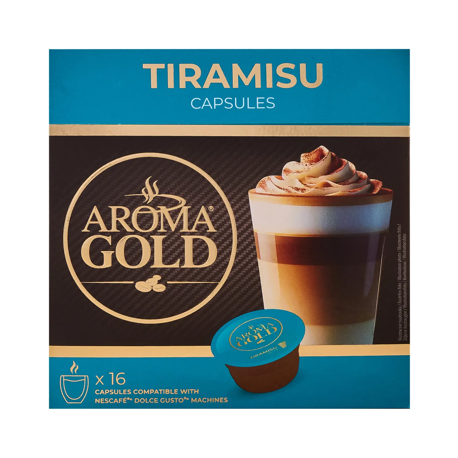 Kohvikapslid Aroma Gold Tiramisu 256g