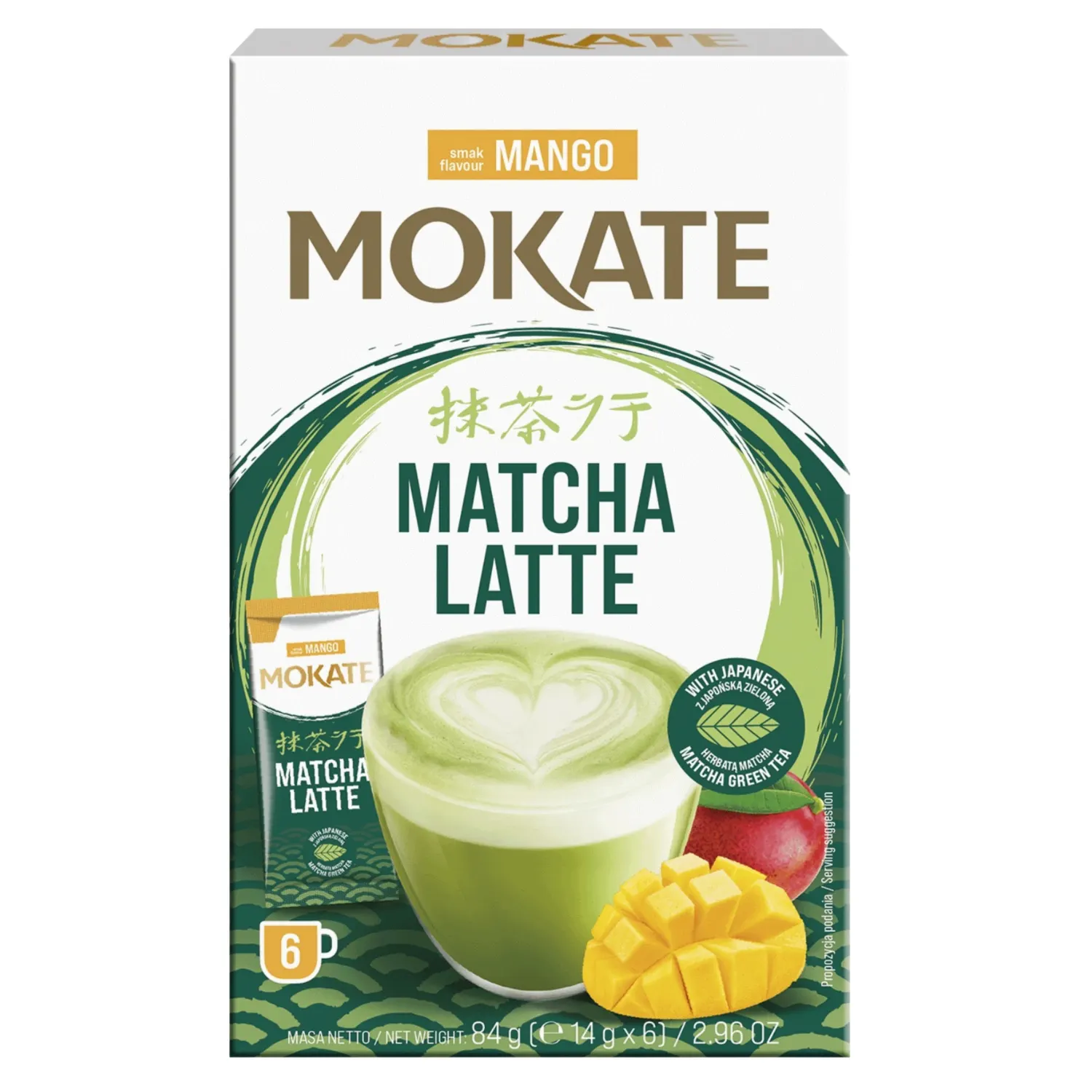 Kohvij. lah. Latte Matcha Mango Mokate 6x14g