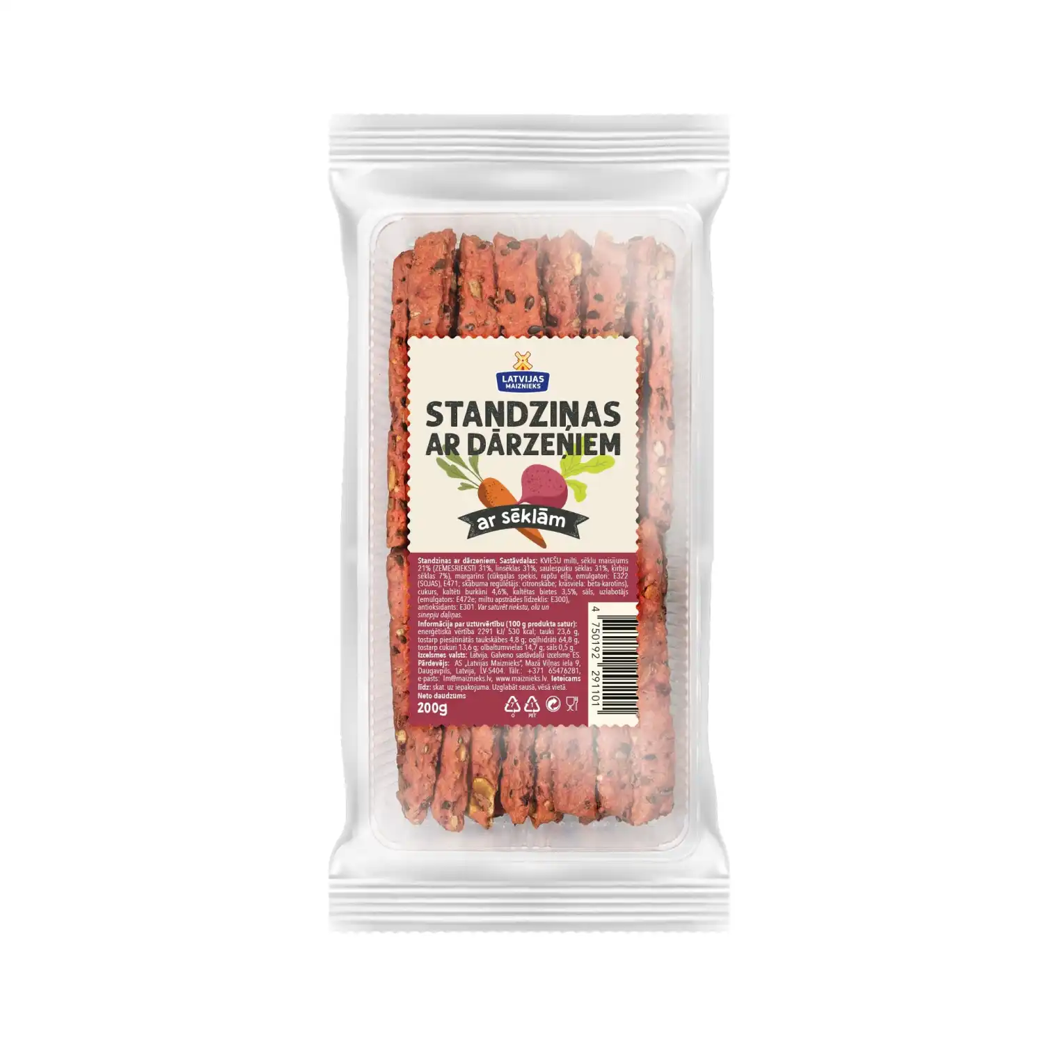 Standziņas Latvijas Maiznieks ar dārz. 200g