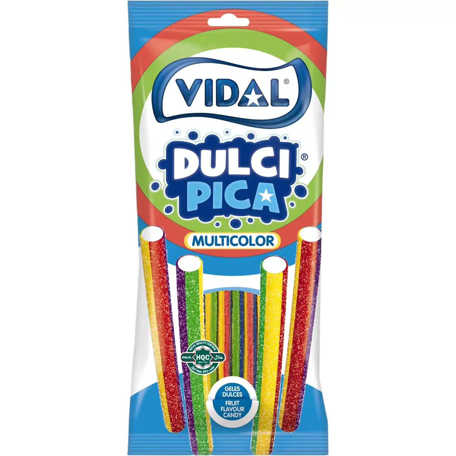 Kummikomm Sour Rainbow Pencils Vidal 90g