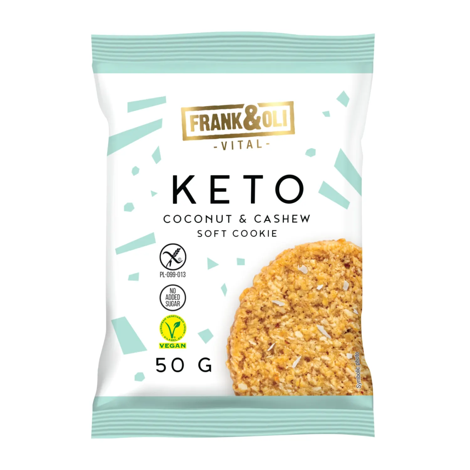 Pehme kookoseküpsis india pähk. Frank&Oli 50g
