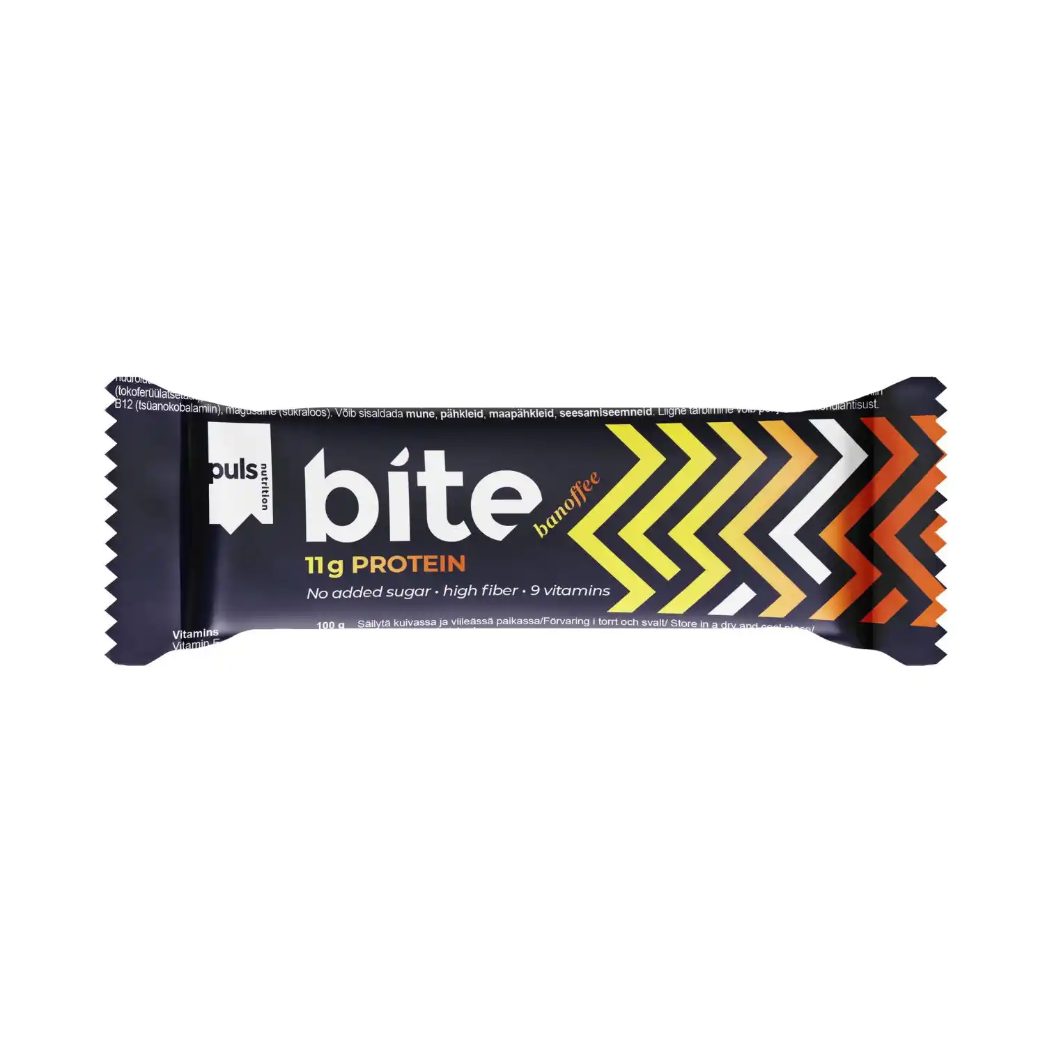 Prot. baton. Puls Bite Banoffee ar sald. 35g