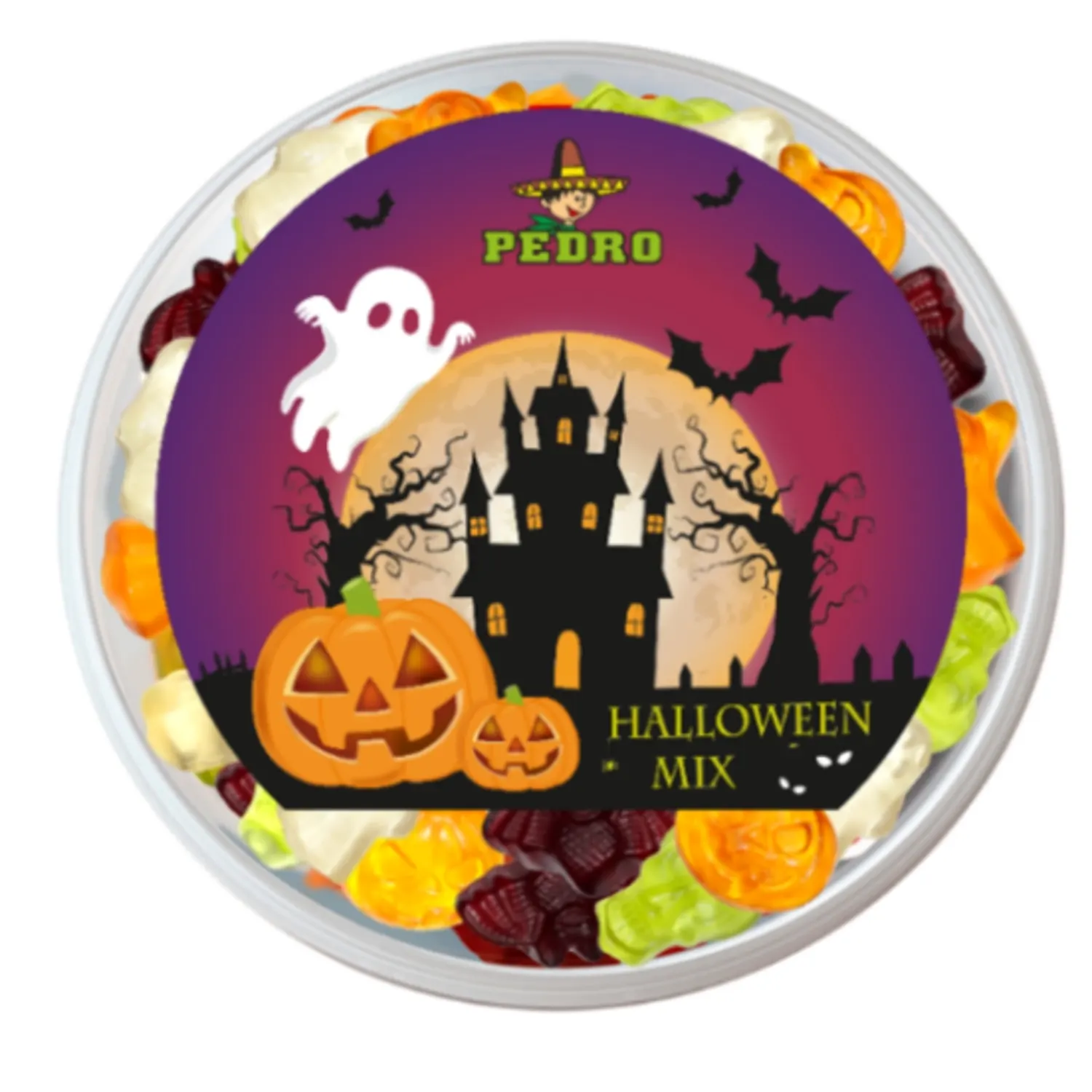 Vaisių sk. želė saldainiai HALLOWEEN, 400 g